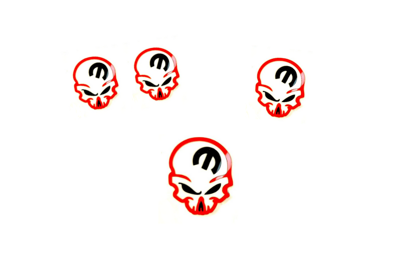 Jeep Emblem & Badges set with Mopar Skull logo (Type 5) Jeep emblems decoinfabric