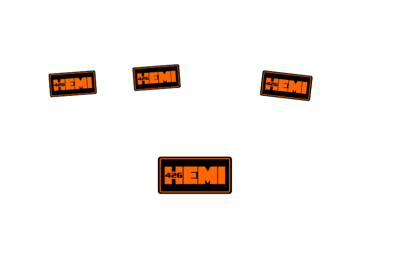 Dodge Emblem & Badges set with 426HEMI logo (Type 3)