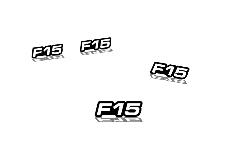 BMW Emblem & Badges set with F15 logo BMW emblems decoinfabric