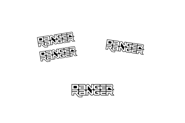 Ford Ranger Emblem & Badges set with Danger Ranger logo