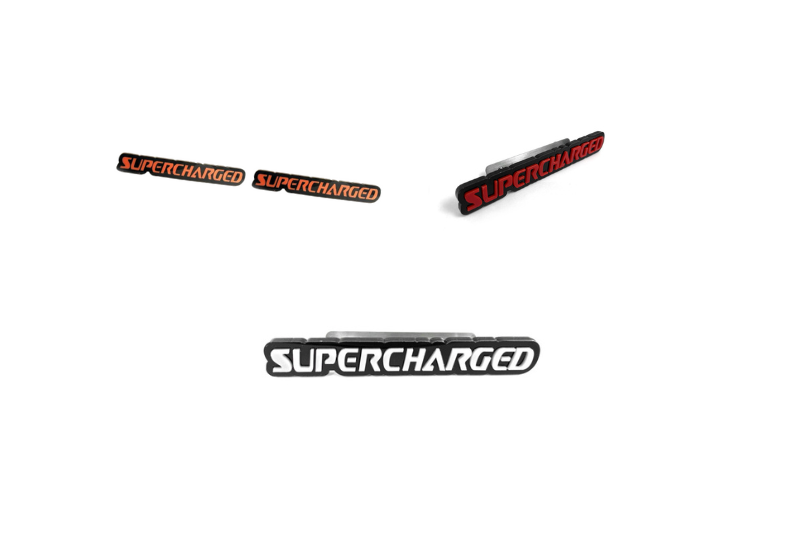 Dodge Emblem & Badges set with Supercharged logo Dodge emblems decoinfabric