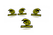 Jeep Emblem & Badges set with Hellhawk logo (Type 3) Jeep emblems decoinfabric