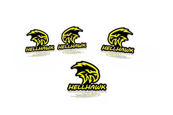 Jeep Emblem & Badges set with Hellhawk logo (Type 3)