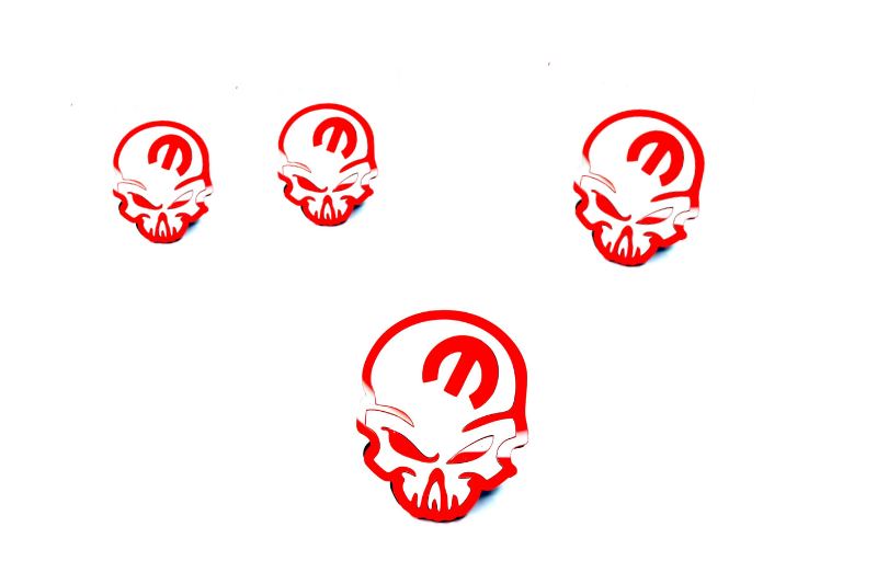 Jeep Emblem & Badges set with Mopar Skull logo (Type 3) Jeep emblems decoinfabric