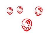 Jeep Emblem & Badges set with Mopar Skull logo (Type 3) Jeep emblems decoinfabric