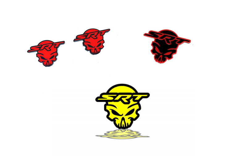 Dodge Emblem & Badges set with SRT Skull logo Dodge emblems decoinfabric