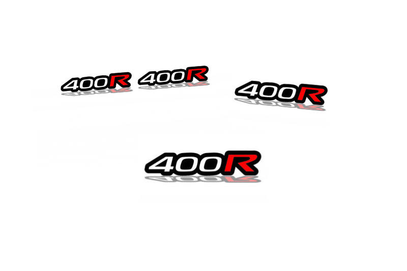 Nissan Emblem & Badges set with 400R logo Nissan emblems decoinfabric