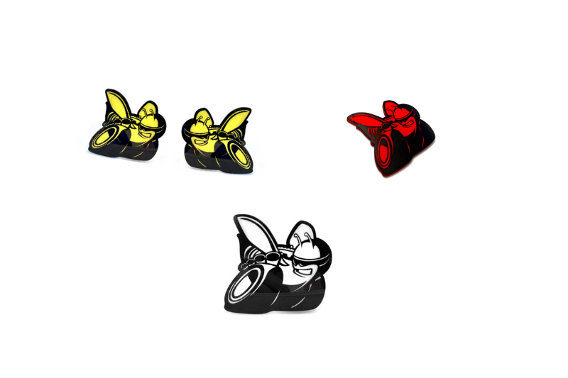 Dodge Emblem & Badges set with Scat Pack logo (Type 5) Dodge emblems decoinfabric