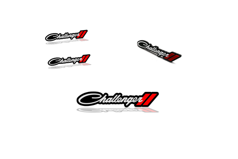 Dodge Emblem & Badges set with Challenger + Dodge logo Dodge emblems decoinfabric
