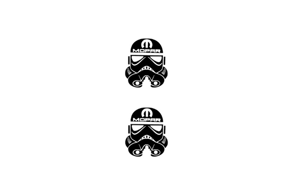 Dodge Emblem & Badge Set - Grille and Tailgate Storm Trooper Mopar logo