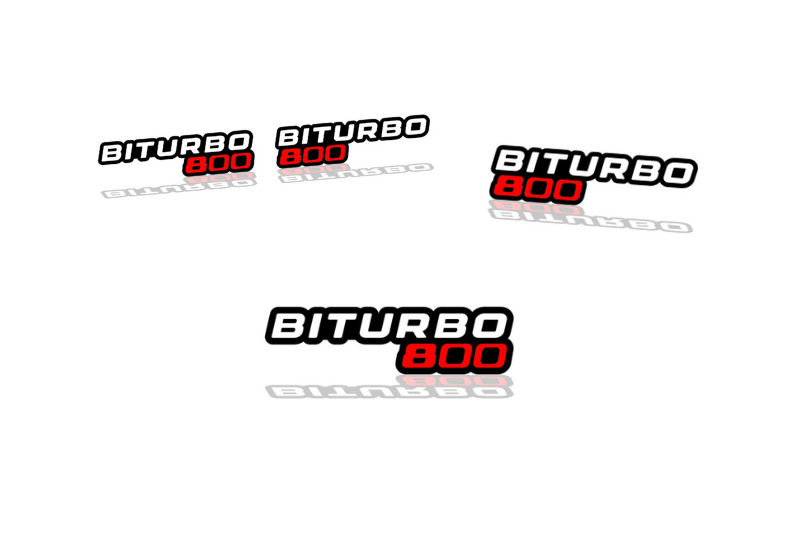 Mercedes G-Class Emblem & Badges set with BiTurbo G800 logo Mercedes emblems decoinfabric