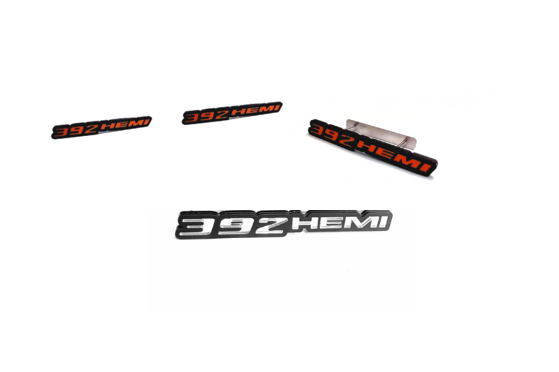 Dodge Emblem & Badges set with 392Hemi logo Dodge emblems decoinfabric