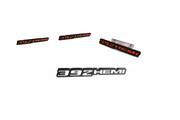 Dodge Emblem & Badges set with 392Hemi logo Dodge emblems decoinfabric