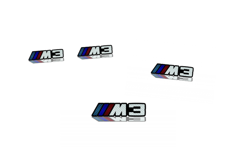 BMW Emblem & Badges set with M3 logo (type Carbon)