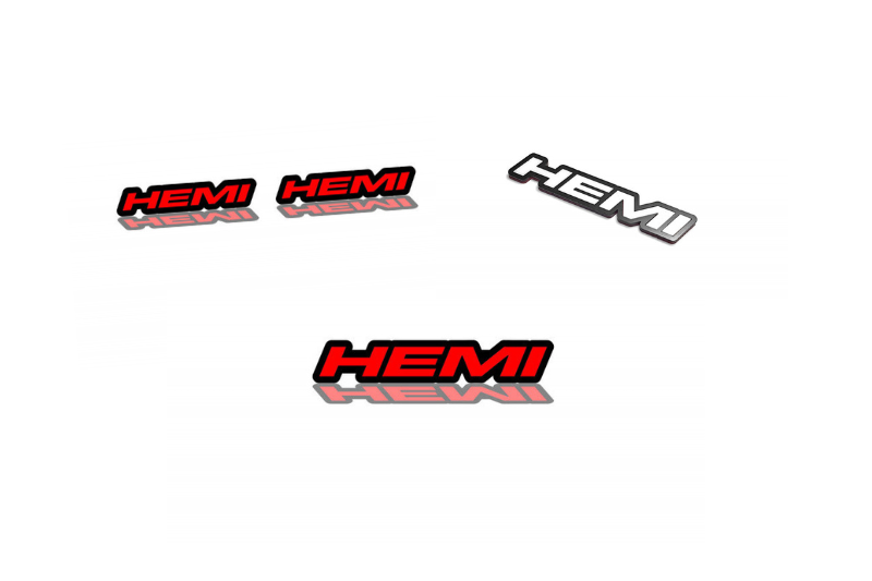 Jeep Emblem & Badges set with Hemi logo (Type 2)