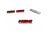 Jeep Emblem & Badges set with Hemi logo (Type 2) Jeep emblems decoinfabric