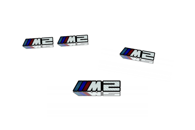 BMW Emblem & Badges set with M2 logo (type Carbon)