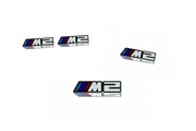 BMW Emblem & Badges set with M2 logo (type Carbon) BMW emblems decoinfabric