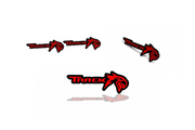 Jeep Emblem & Badges set with Track + Hawk logo Jeep emblems decoinfabric