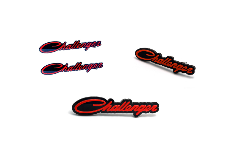 Dodge Emblem & Badges set with Challenger logo (Big Size) Dodge emblems decoinfabric