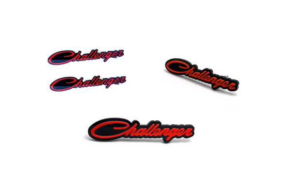 Dodge Emblem & Badges set with Challenger logo (Big Size)