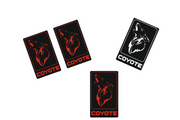 Ford Mustang Emblem & Badges set with Coyote logo (type 5) Ford emblems decoinfabric