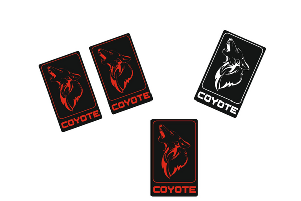 Ford Mustang Emblem & Badges set with Coyote logo (type 5)