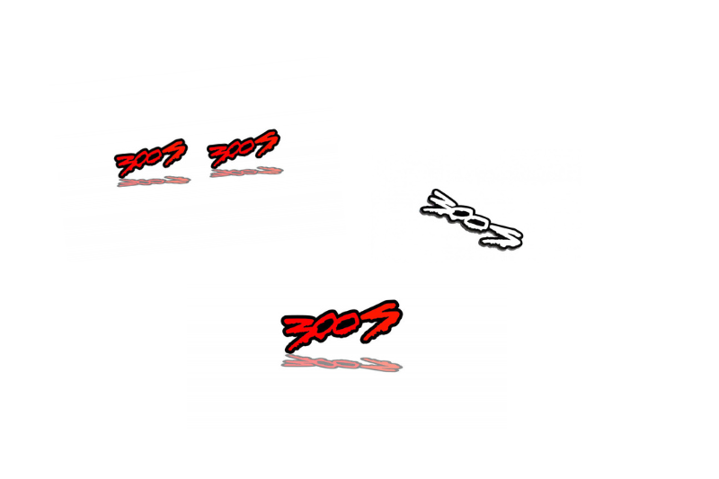 Chrysler 300C II Emblem & Badges set with 300S logo (Type 2) Chrysler emblems decoinfabric