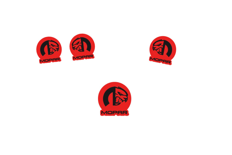 Dodge Emblem & Badges set with Mopar Hellcat logo (Type 2)