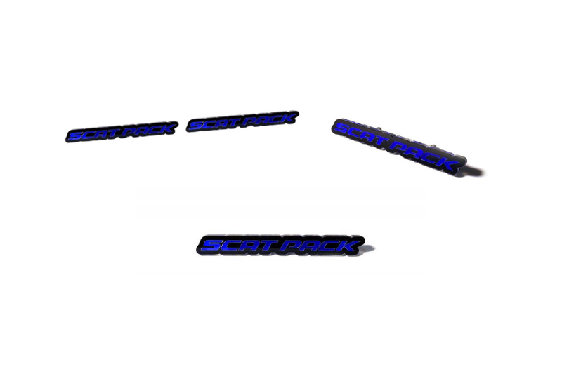 Dodge Emblem & Badges set with Scat Pack logo Dodge emblems decoinfabric