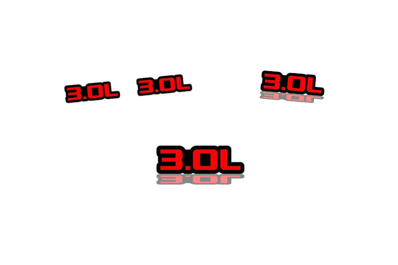 Dodge Emblem & Badges set with 3.0L logo