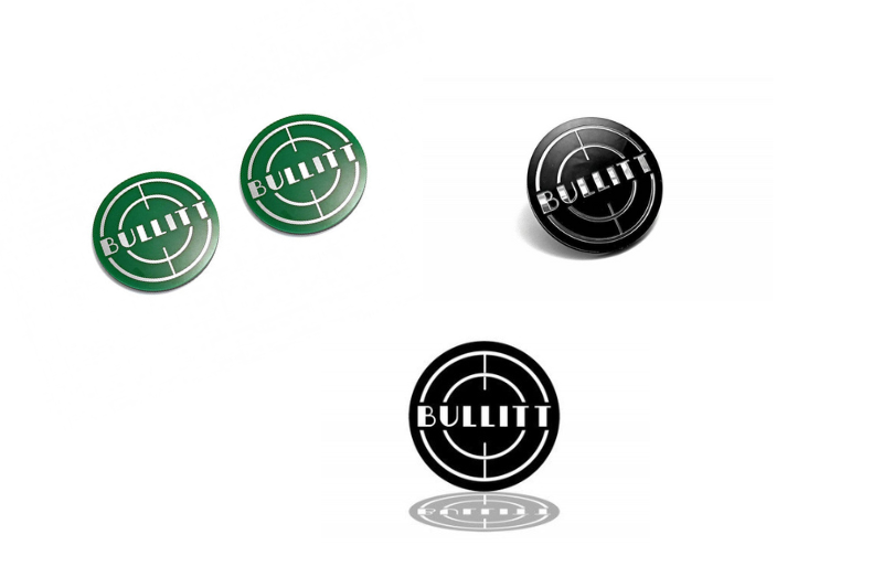 Ford Mustang Emblem & Badges set with Bullitt logo Ford emblems decoinfabric