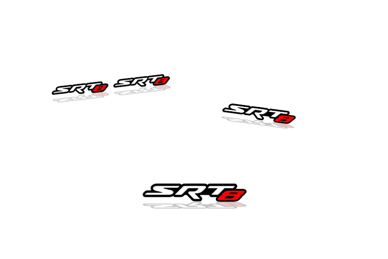Chrysler Emblem & Badges set with SRT8 logo (Type 3) Chrysler emblems decoinfabric