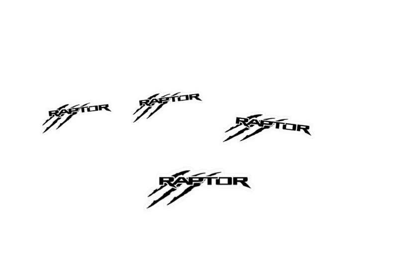 Ford Ranger Emblem & Badges set with Raptor logo (Type 2) Ford emblems decoinfabric