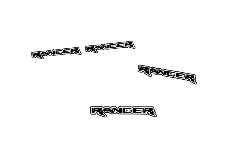Ford Ranger Emblem & Badges set with Ranger logo Ford emblems decoinfabric