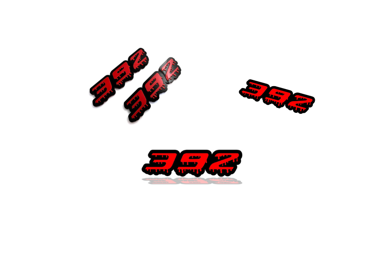 Dodge Emblem & Badges set with 392 Blood logo Dodge emblems decoinfabric