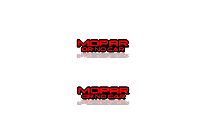 Dodge Emblem & Badge Set - Grille and Tailgate Mopar or No Car logo Dodge emblems decoinfabric RED