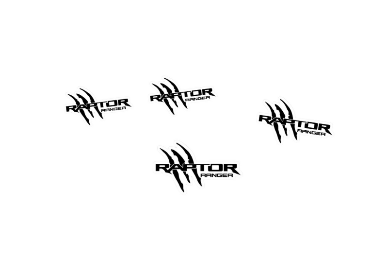 Ford Ranger Emblem & Badges set with Ranger Raptor logo Ford emblems decoinfabric