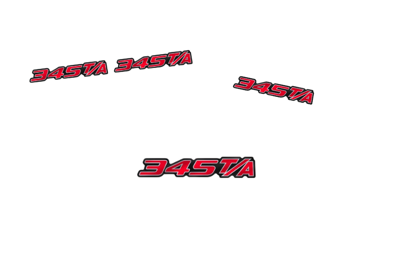 Dodge Emblem & Badges set with 345 T/A logo Dodge emblems decoinfabric