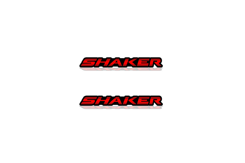 Dodge Emblem & Badge Set - Grille and Tailgate Shaker logo (Type 2) Dodge emblems decoinfabric RED