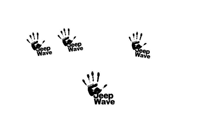 Jeep Emblem & Badges set with Jeep Wave logo Jeep emblems decoinfabric