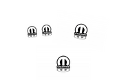 Chrysler Emblem & Badges set with Mopar logo (Type 5) Chrysler emblems decoinfabric