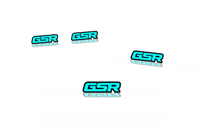 Mitsubishi Emblem & Badges set with GSR logo Mitsubishi emblems decoinfabric