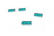 Mitsubishi Emblem & Badges set with GSR logo Mitsubishi emblems decoinfabric