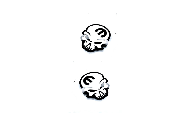 Dodge Emblem & Badge Set - Grille and Tailgate Mopar Skull logo (Type 3) Dodge emblems decoinfabric