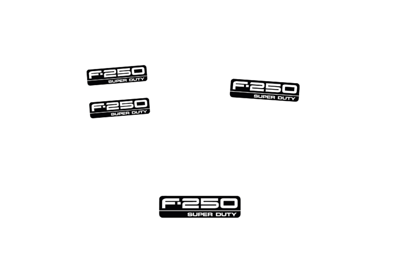 Ford F250 Emblem & Badges set with F250 Super Duty logo (Type 2)