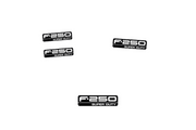 Ford F250 Emblem & Badges set with F250 Super Duty logo (Type 2) Ford emblems decoinfabric