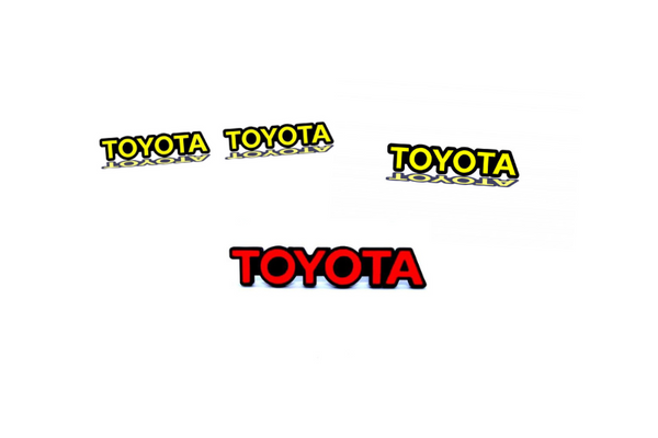 Toyota FJ Cruiser Emblem & Badges set with Toyota logo