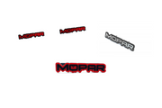 Dodge Emblem & Badges set with Mopar Blood logo Dodge emblems decoinfabric