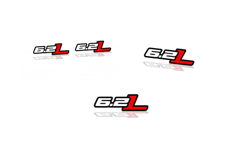 GMC Emblem & Badges set with 6.2L logo GMC emblems decoinfabric